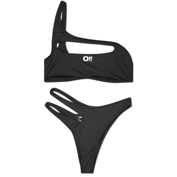 OFF-WHITE Cut Out Bikini Set
Black cut out with OFF stamp in white at front - Picture 1 of 6